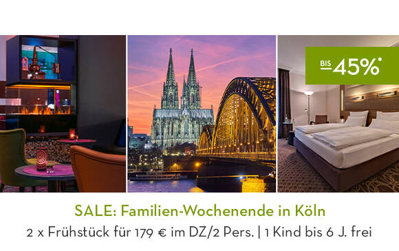 SALE: Familien-Wochenende in Köln