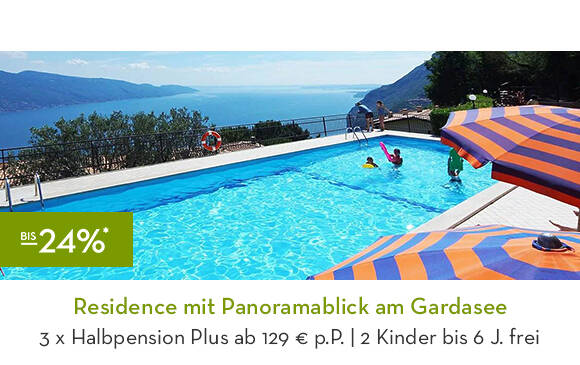 Residence mit Panoramablick am Gardasee