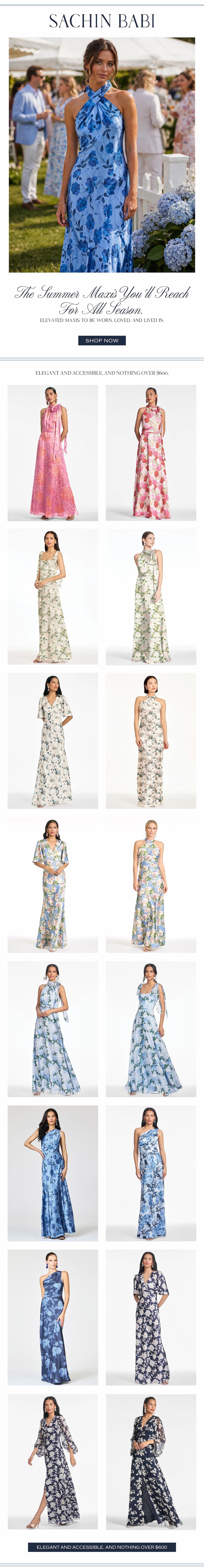 The summer maxis you'll reach for all season, elevated maxis to be worn, loved, and lived in. 
