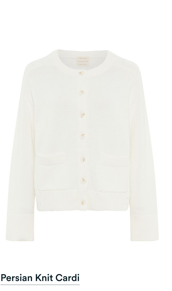 Persian Knit Cardi Ecru
