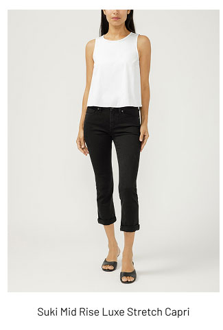Suki Mid Rise Luxe Stretch Capri