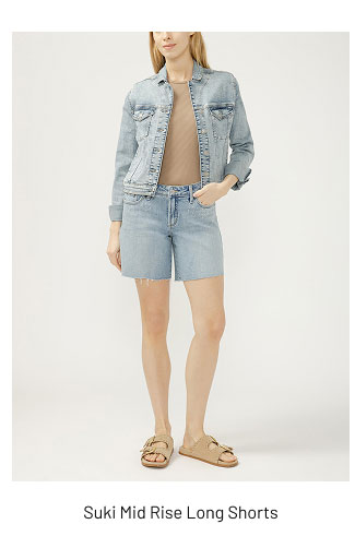 Suki Mid Rise Long Shorts