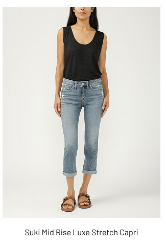 Suki Mid Rise Luxe Stretch Capri