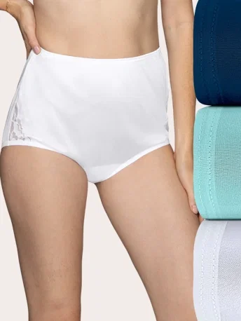 Image of Perfectly Yours® Lace Nouveau Full Brief , 3 Pack