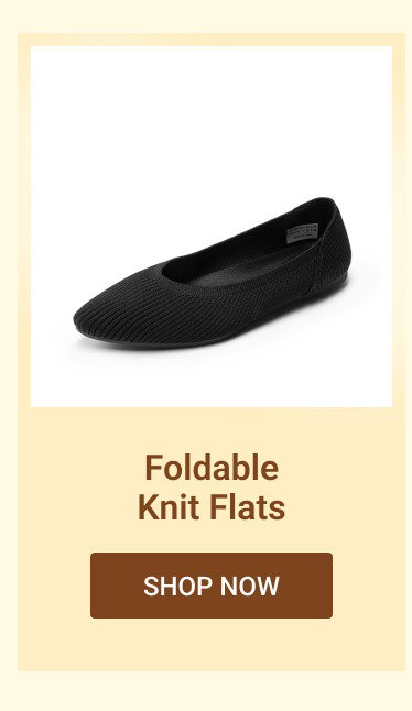 Foldable Knit Flats