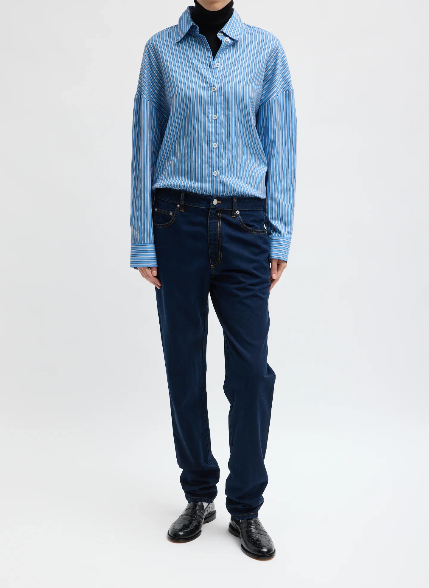 Image of Tencel Cotton Denim Triton Slim Jean