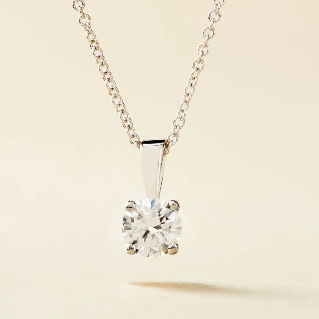 Image of Peace Jewelers 14K Gold Lab-Grown Diamond Solitaire Pendant