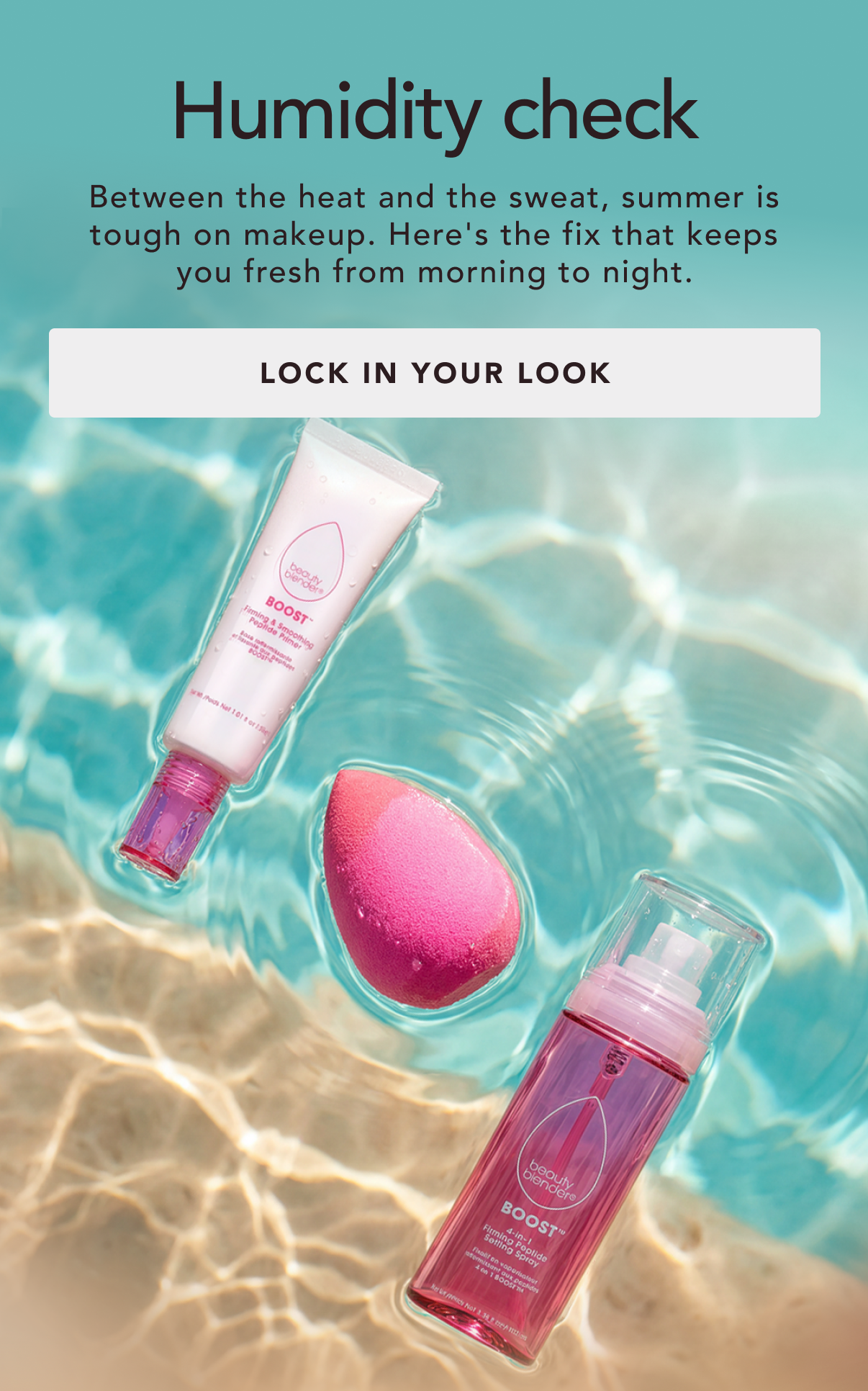 Humidity check. Here is the fix that keeps you fresh from morning to night. 