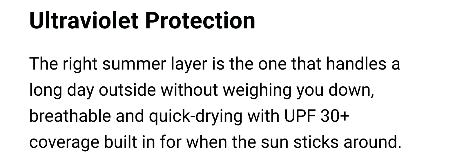 Ultraviolet Protection