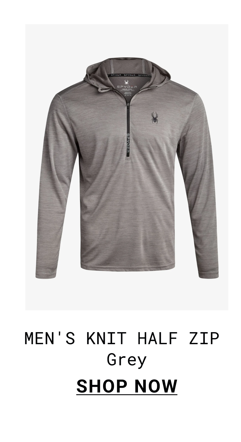 Men's Knit Half Zip - Grey