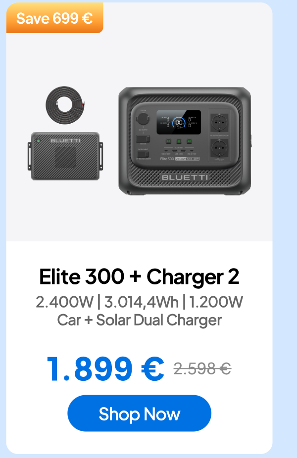 BlUETTI Elite 300+Charger 2