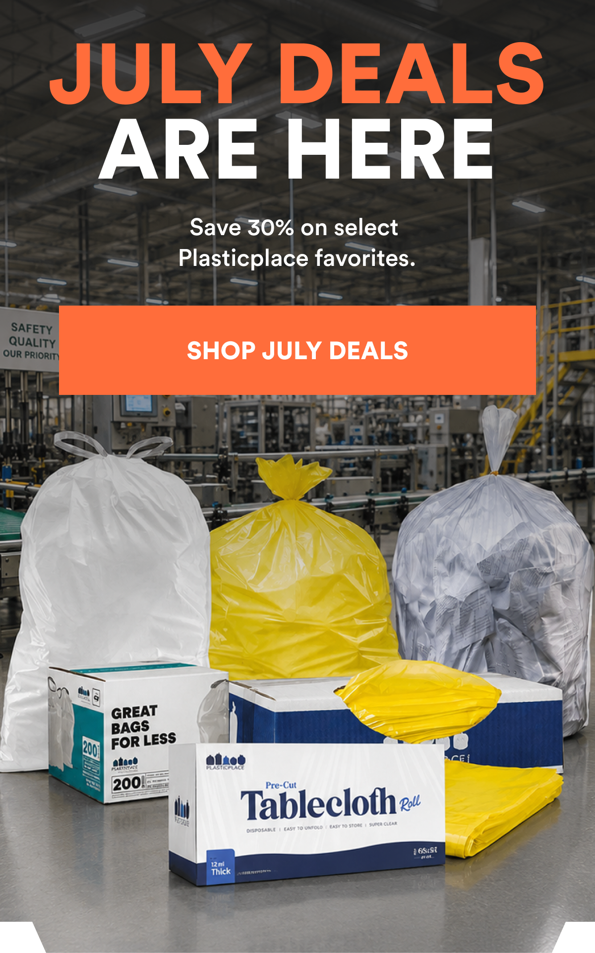 Save 30% on select Plasticplace favorites.