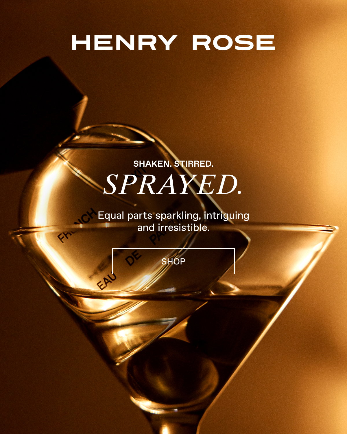 Your drink order, in a scent. The Henry Rose way.