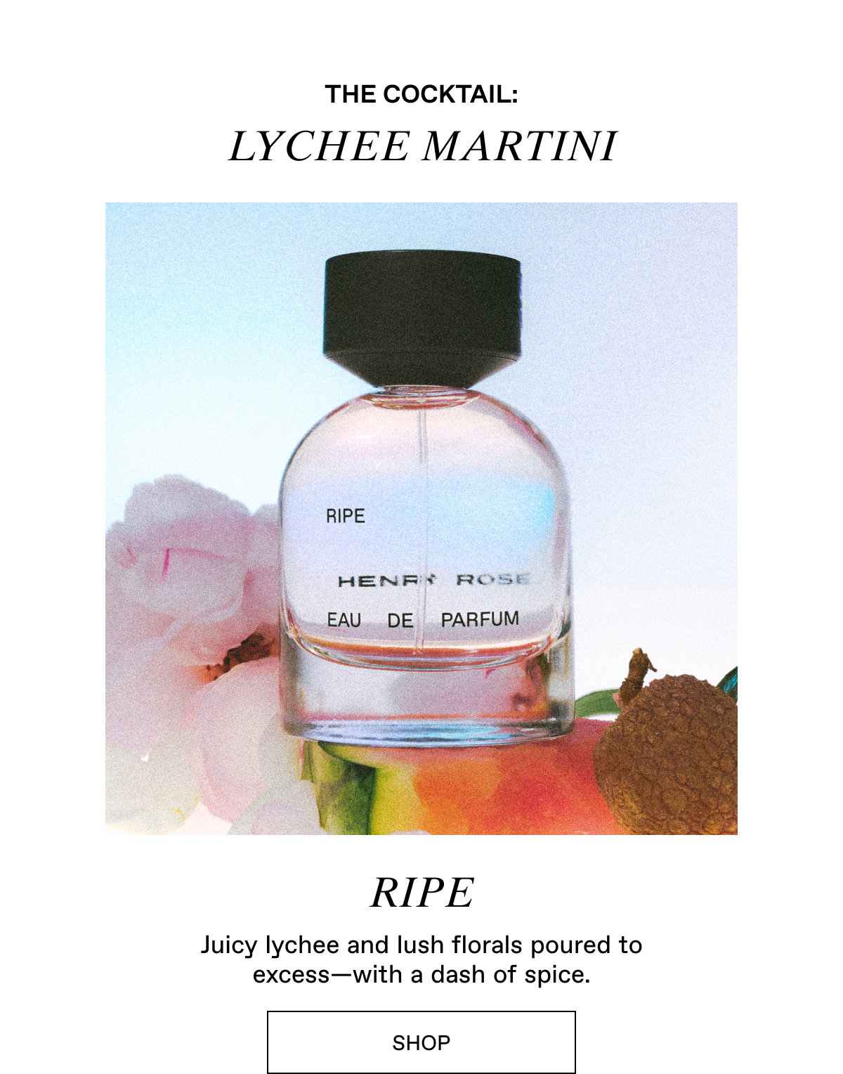Ripe: Lychee Martini