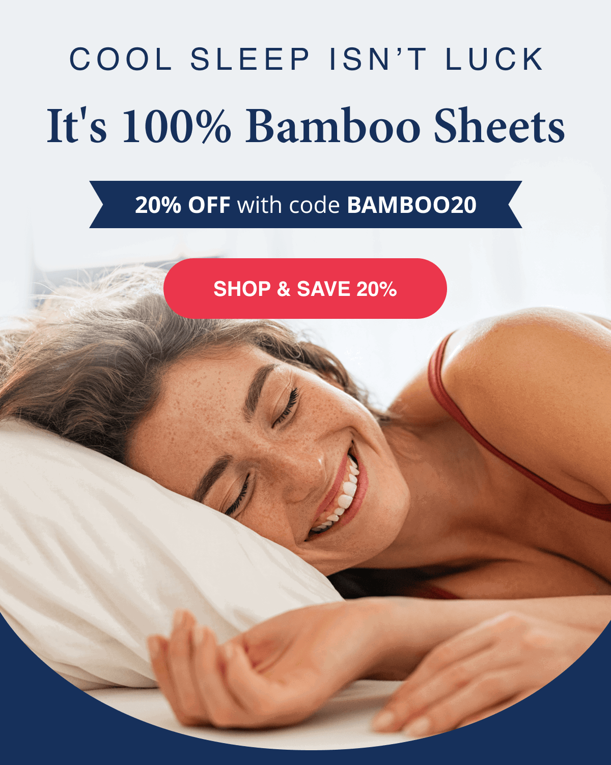 Cool Sleep Isn’t Luck It’s 100% Bamboo Sheets