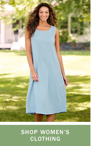 Shop Women's Clothing. Linen-Blend Sleeveless Popover Dress