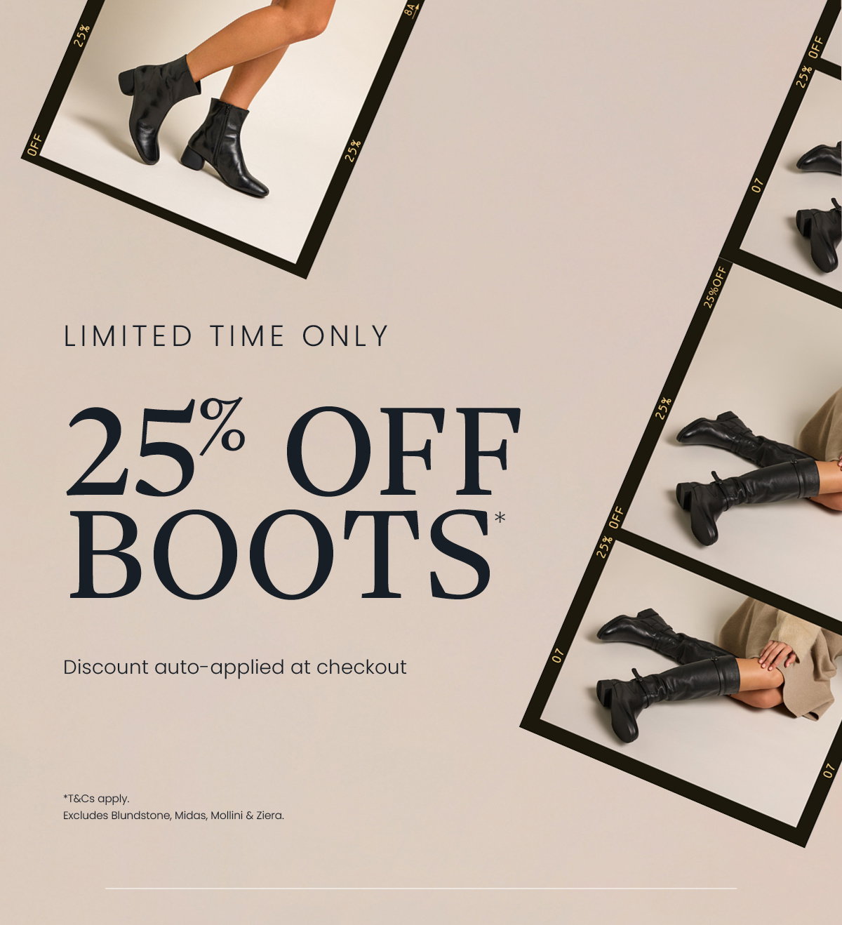 25% OFF BOOTS