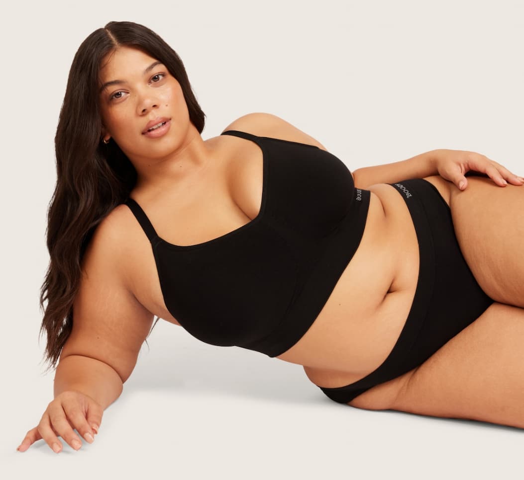 Full Bust Wireless Bra - Black
