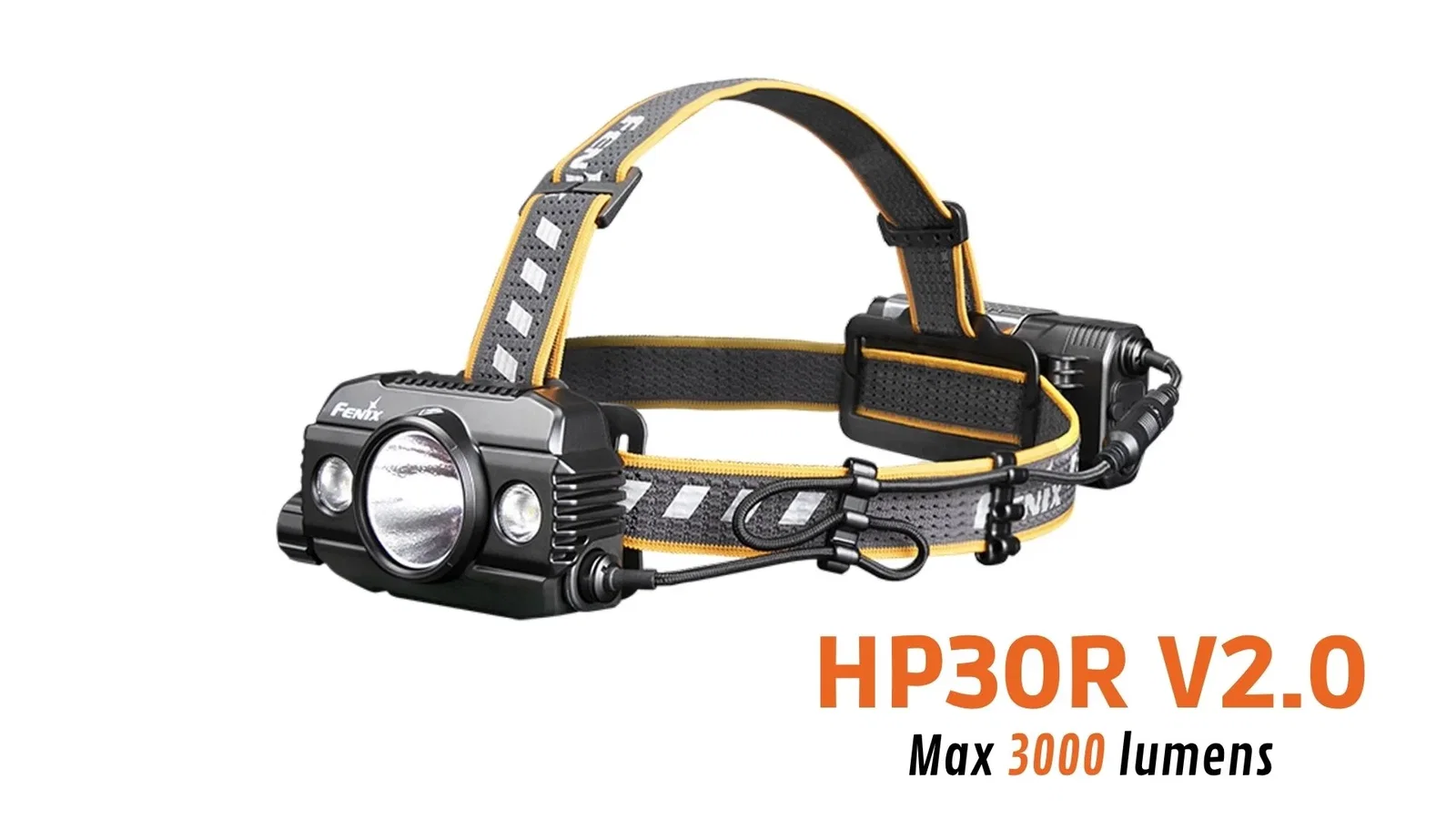 Fenix HP30R V2.0 - Frontale double faisceau - 3000 lumens