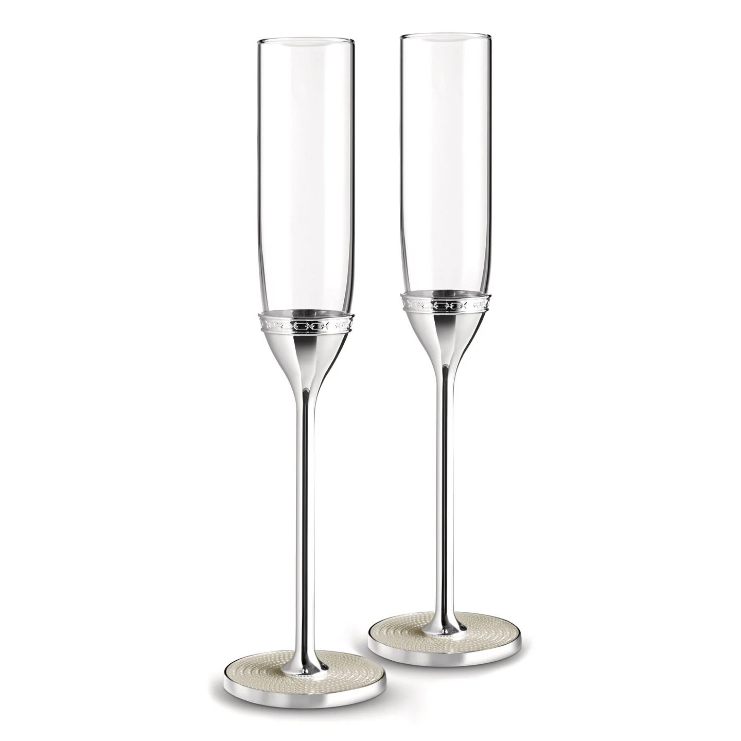 Vera Wang With Love Nouveau Pearl Toasting Flute, Set of 2