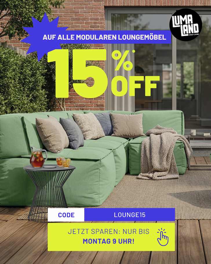 Topseller-Deal: 15 % auf alle modularen Loungemöbel