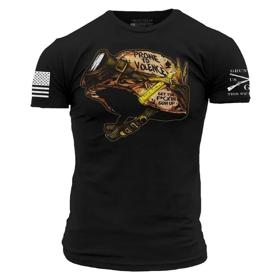 Image of Prone To Violence T-Shirt - Black