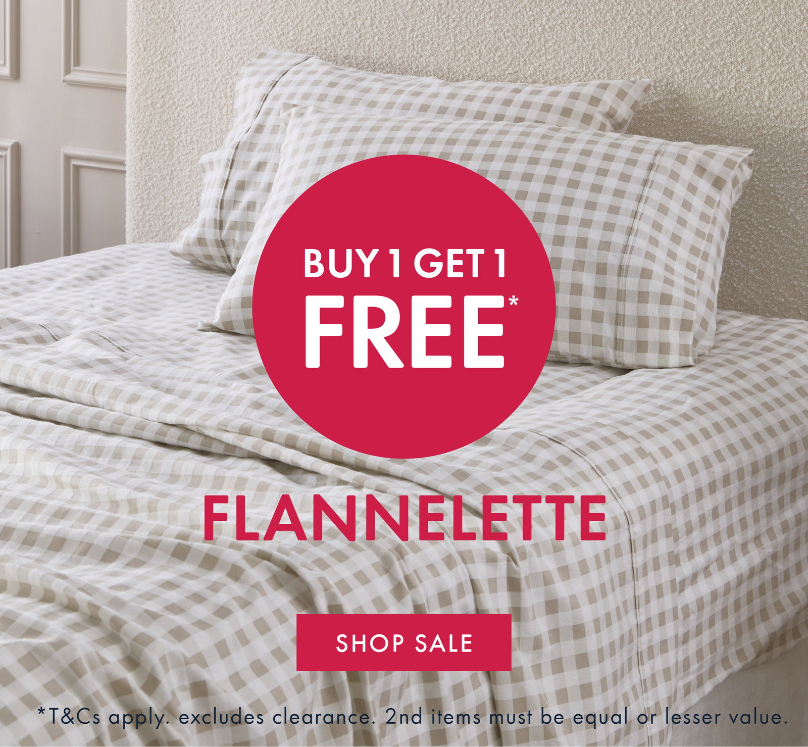Buy 1, Get 1 Free - Flannelette