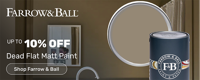 Up to 10% off Dead Flat Matt paint from Farrow & Ball