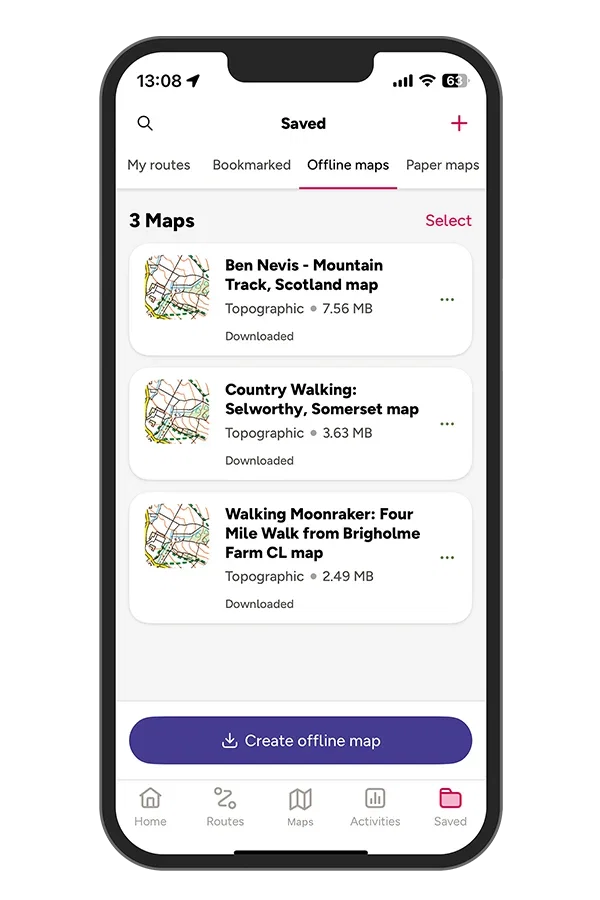 Download offline maps