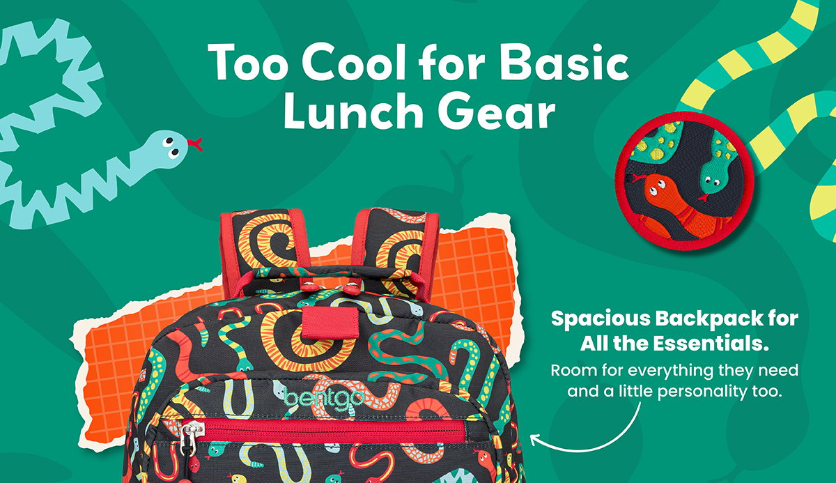 Too Cool For Basic Lunch Gear - Spacious Backpack For All The Essentials - Room For Everything They Need And A Little Personality Too