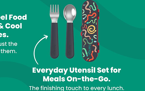 Everyday Utensil Set For Meals On-The-Go - The Finishing Touch To Every Lunch