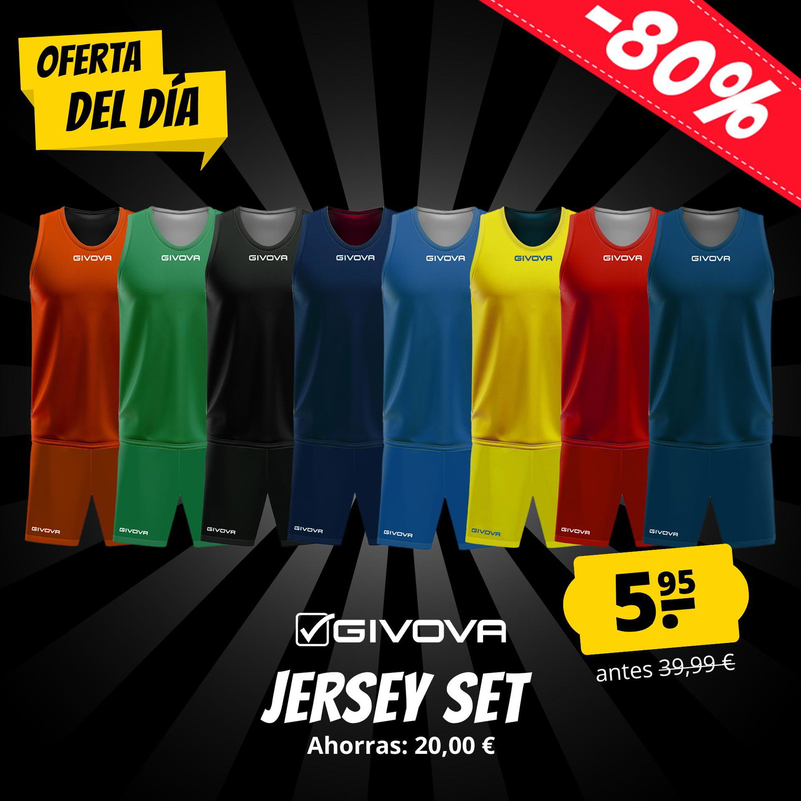 givova conjunto de baloncesto reversible