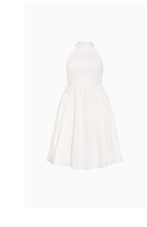 Shop the Halter Jacquard Midi Dress