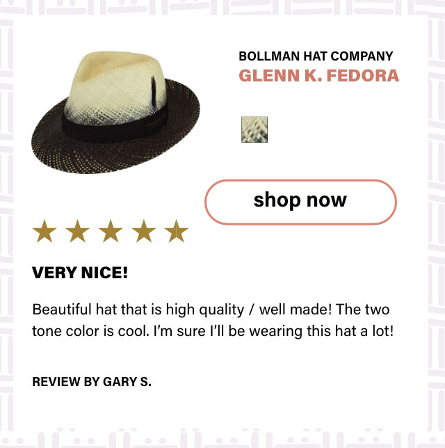 Glenn K. Fedora by Bollman Hat Company 