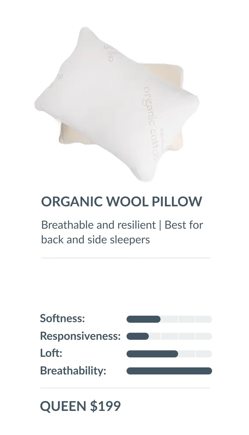 wool pillow