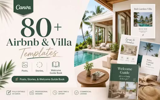 Grow Your Airbnb Bookings With 80+ Ready-Made Canva Templates