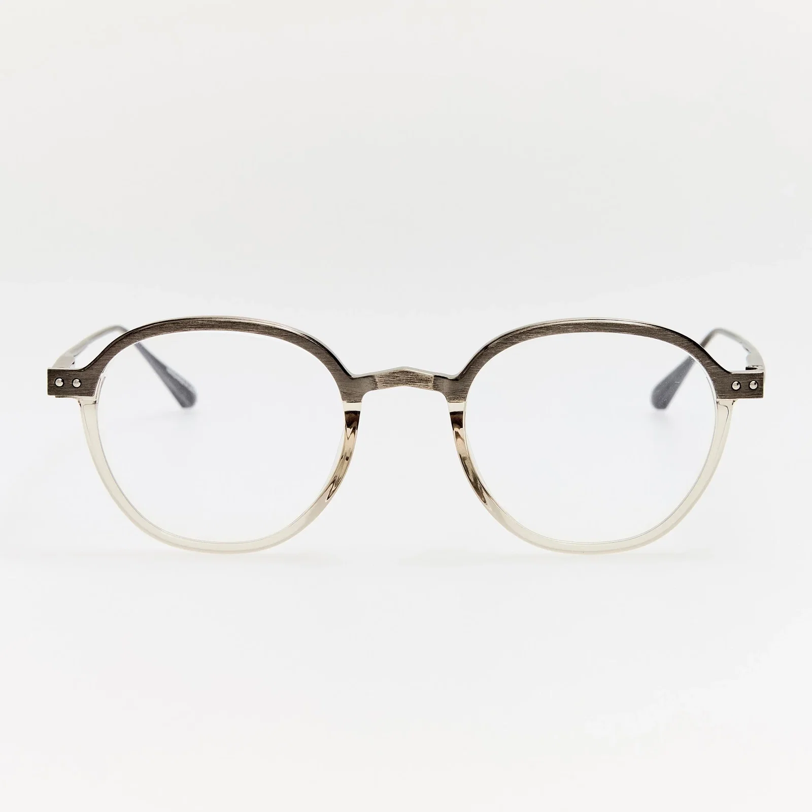 Image of Devon Optical in Antique White Gold and Truffle