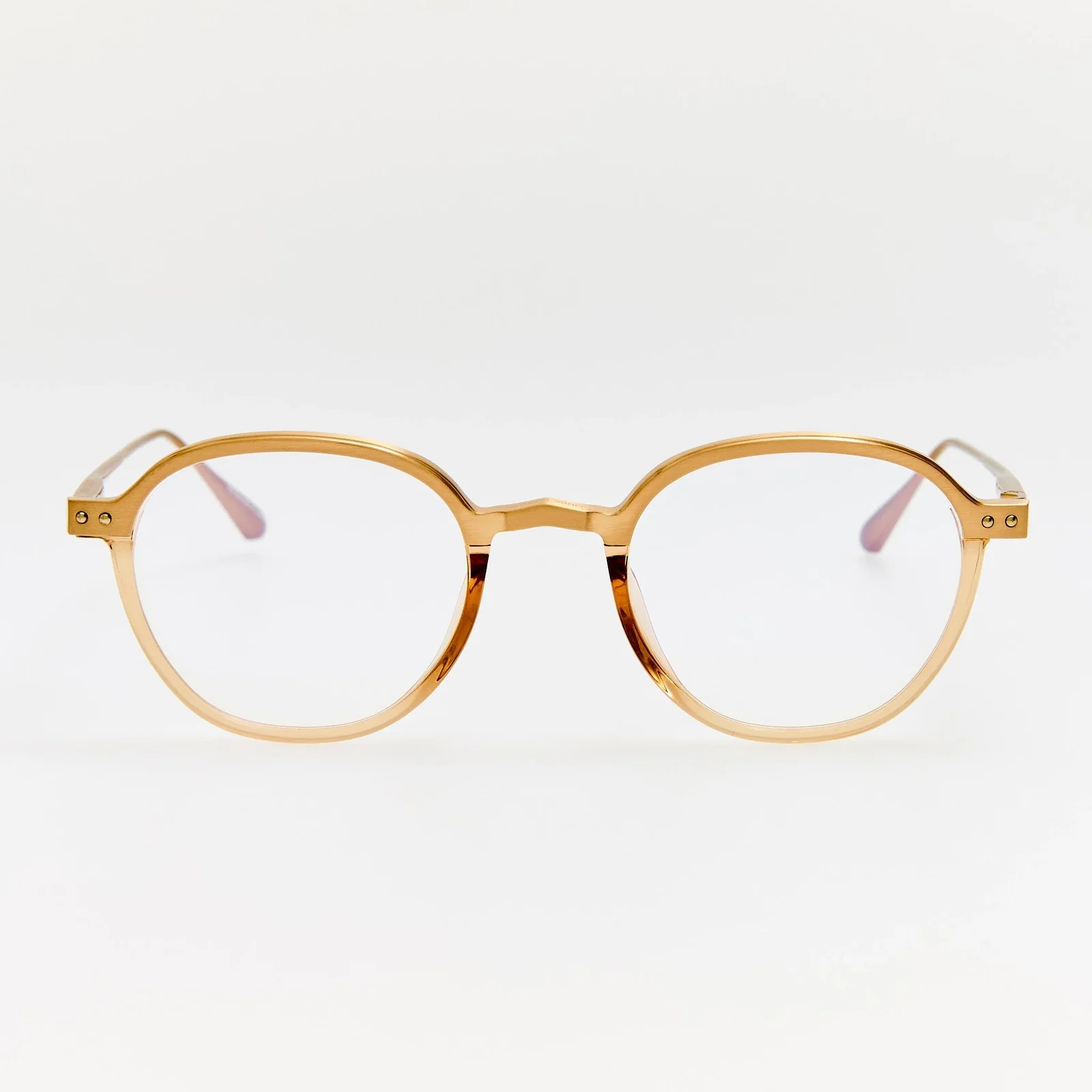 Image of Devon Optical in Matt Champagne and Honey