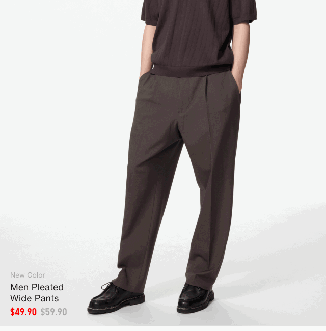 product4men0pleated0wide0pants