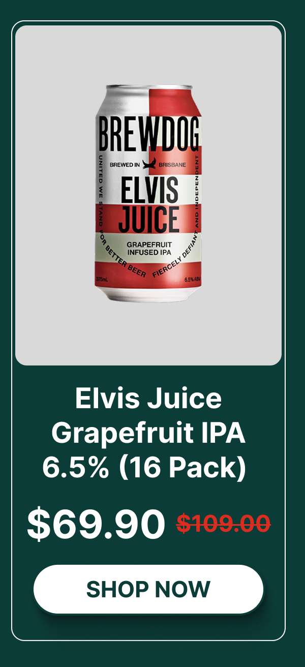 Brewdog Elvis Juice Grapefruit Infused IPA 6.5% – 16 Pack