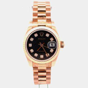 Lady Datejust 179175 Black Ros
