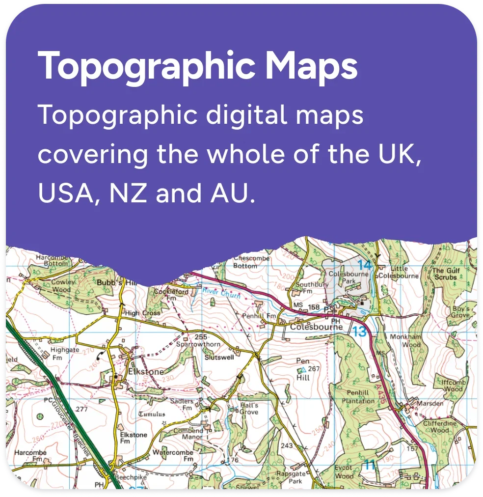 Topographic maps