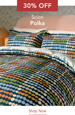 30% Off Scion Polka Bedding in Chai