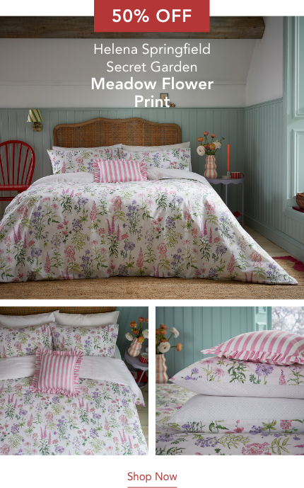 50% Off Helena Springfield Secret Garden Meadow Flower Print Bedding in Multi