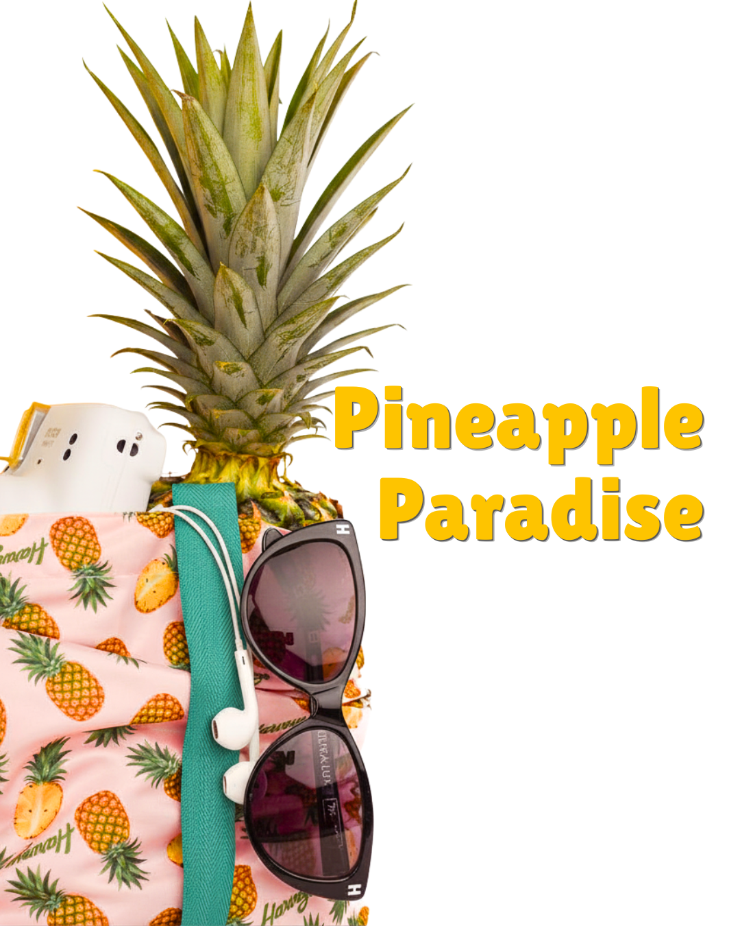 Pineapple shopper tote 