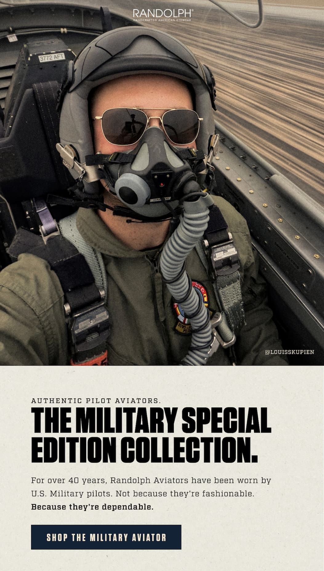 The Military Aviator, Elevated. 