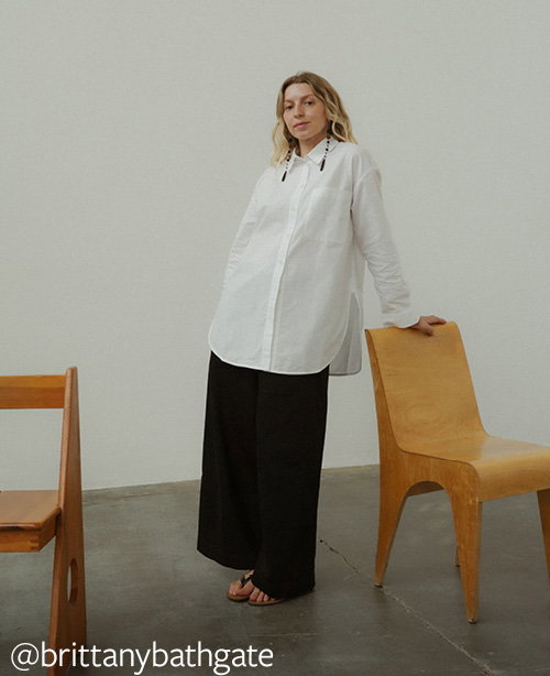 Cotton Oxford Oversized Long Shirt