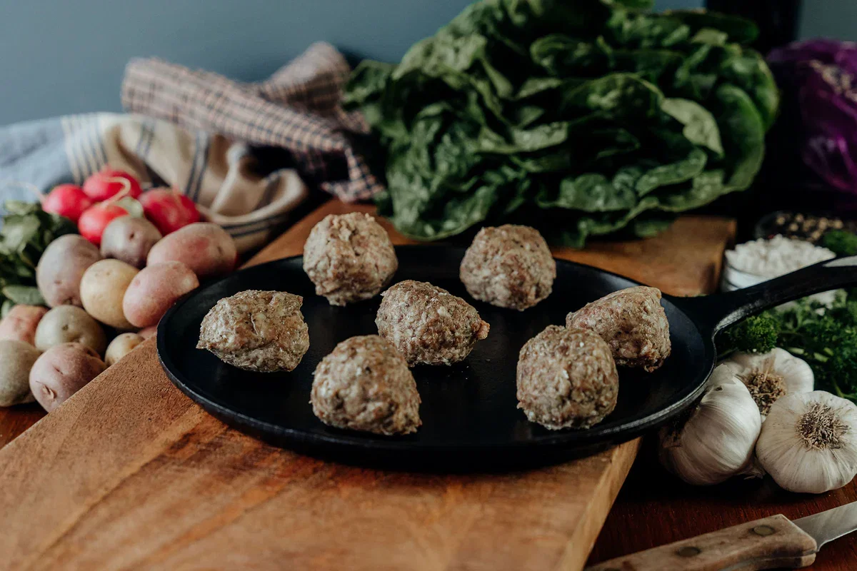 Image of Sugar-Free Adobo Pork Meatballs (heat & serve) - 13 oz