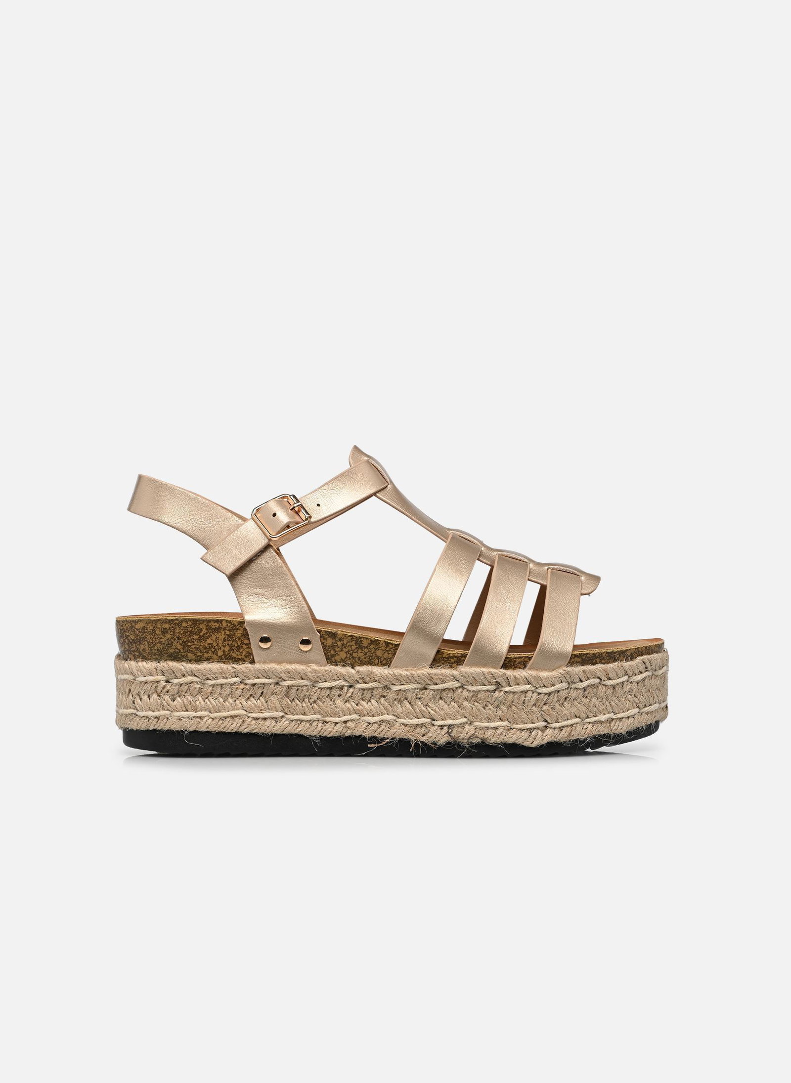 MADE BY Sandales compensées et plateformes Sandales THABLOC femme noir