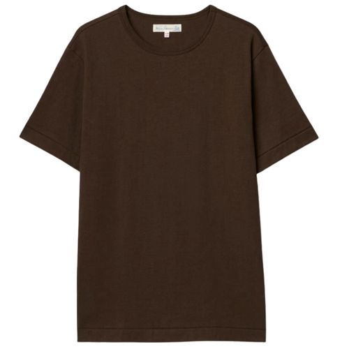 Merz b Schwanen 2M15 Mid-Century Machine Refined Fit T-Shirt - Chocolate